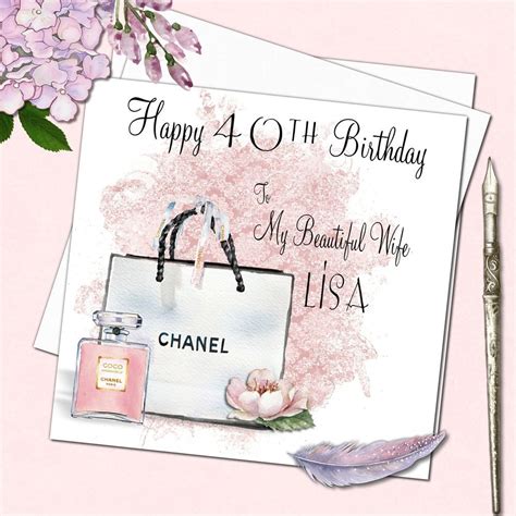 chanel birthday cards for sale.